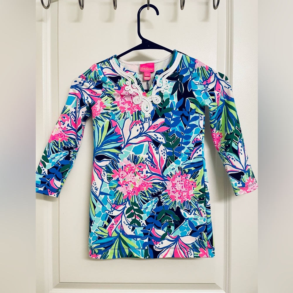 Lilly Pulitzer Mini Long Sleeved Harper Shift Dress